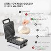 AICOOK Medium Belgian Waffle Maker Non-Stick Coating view