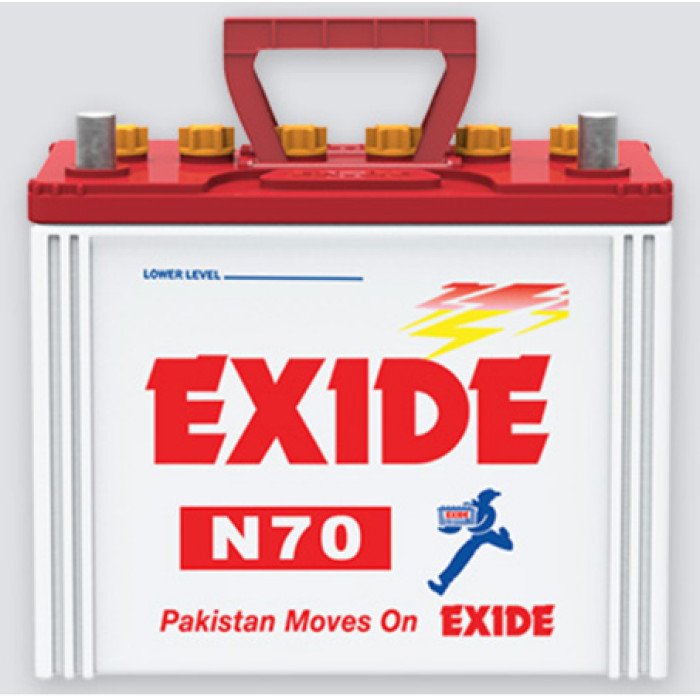 Exide N70 9 Plates 50 Ah Battery Exide N70 9 Plates 50 Ah Battery