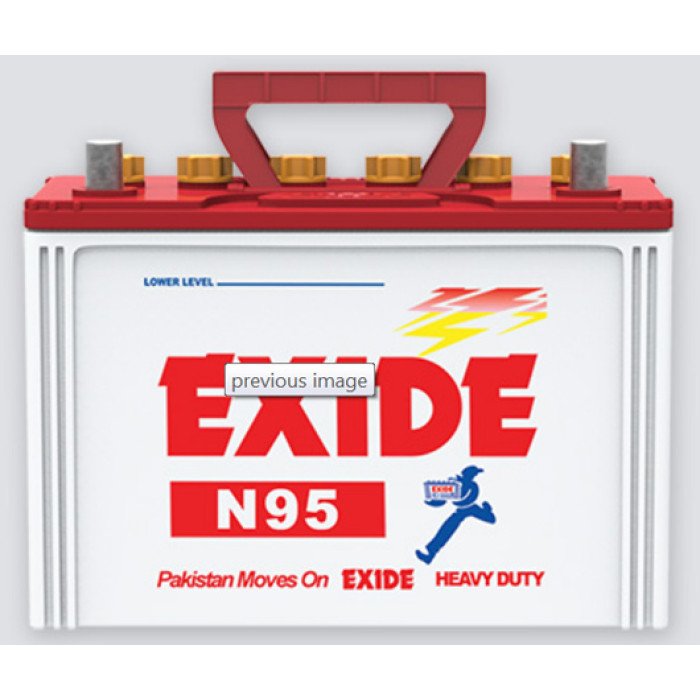 Exide N95 11 Plates 75 Ah Battery Exide N95 11 Plates 75 Ah Battery