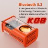 K08 Portable Transparent Bluetooth Speaker - Orange view