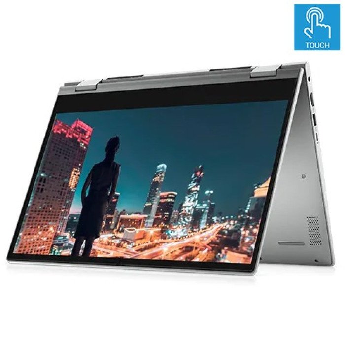 Dell Inspiron 14 5406 2-in-1 Laptop 11th Gen Intel Core i5 1135G7, 8GB, 512GB SSD, 14 FHD Touchscreen, W10, Silver, Dell Essential Backpack, Dell Active Pen, FingerPrint Reader 