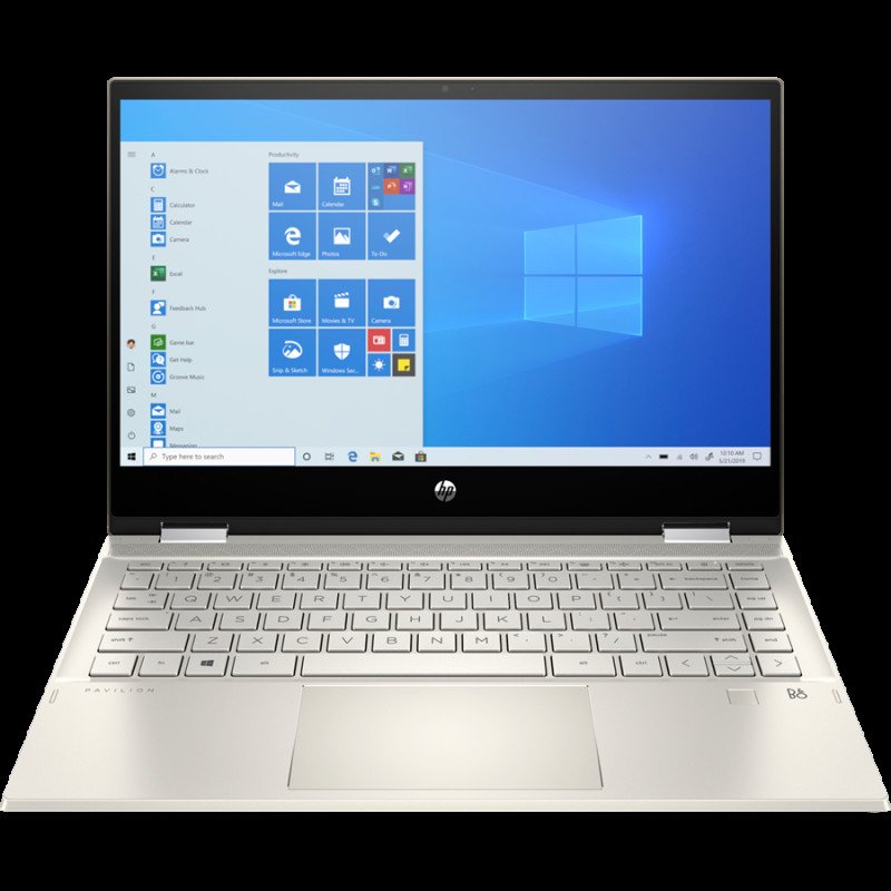 HP Pavilion x360 14M-DW0023DX Laptop 10th Gen Ci5 1035G1 8GB 256GB SSD 14 FHD IPS Touchscreen Windows 10 Warm Gold view 1