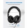 MPOW Wired USB Headset Black BH224A 3.5mm Jack view