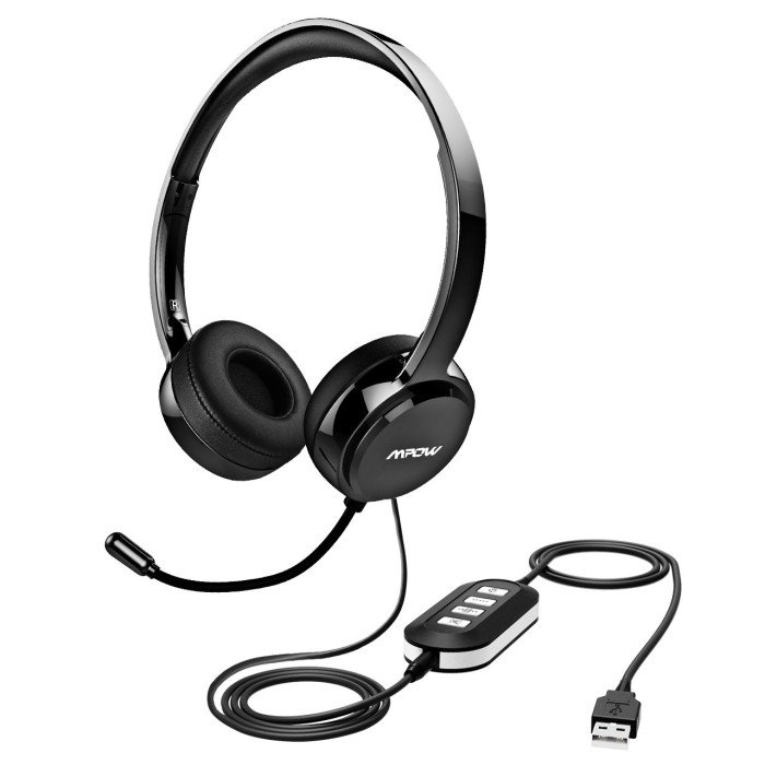 Mpow 071 USB Headset 3.5mm Computer Headset with Microphone Noise Cancelling