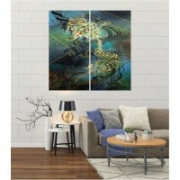 Wall Frames 2 Pieces Set Canvas – Digitally Printed Wall Canvas F-128