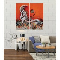 Wall Frames 2 Pieces Set Canvas – Digitally Printed Wall Canvas F-135