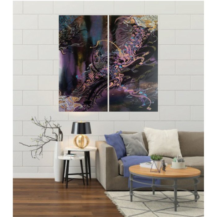 Wall Frames 2 Pieces Set Canvas – Digitally Printed Wall Canvas F-148