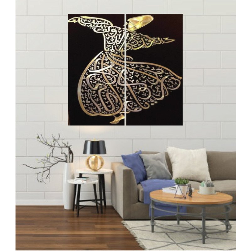 Wall Frames 2 Pieces Set Canvas – Digitally Printed Wall Canvas F-175 view 1