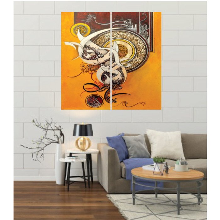 Wall Frames 2 Pieces Set Canvas – Digitally Printed Wall Canvas F-188