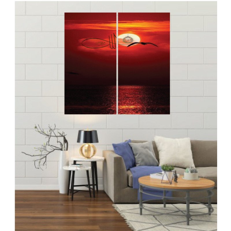 Wall Frames 2 Pieces Set Canvas – Digitally Printed Wall Canvas F-189 view 1