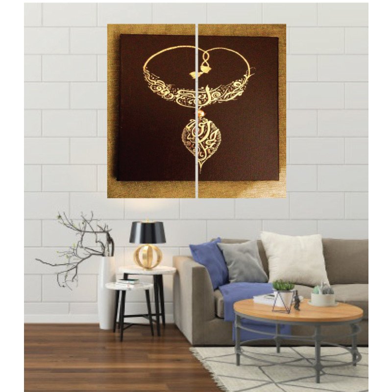Wall Frames 2 Pieces Set Canvas – Digitally Printed Wall Canvas F-53 view 1