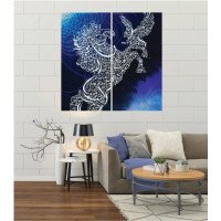 Wall Frames 2 Pieces Set Canvas – Digitally Printed Wall Canvas F-62