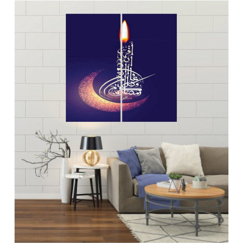 Wall Frames 2 Pieces Set Canvas – Digitally Printed Wall Canvas F-63 view 1