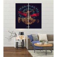 Wall Frames 2 Pieces Set Canvas – Digitally Printed Wall Canvas F-66