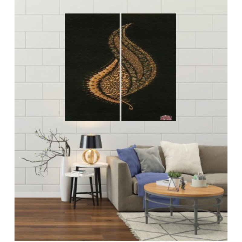 Wall Frames 2 Pieces Set Canvas – Digitally Printed Wall Canvas F-98 view 1