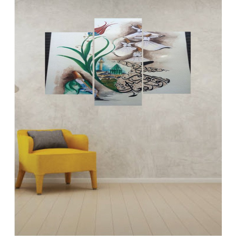 Wall Frames 3 Pieces Set Canvas – Digitally Printed Wall Canvas TI-100 view 1
