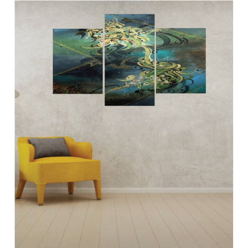 Wall Frames 3 Pieces Set Canvas – Digitally Printed Wall Canvas TI-128 view 1