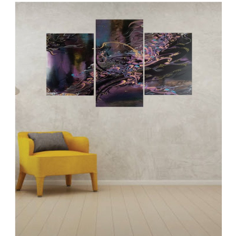 Wall Frames 3 Pieces Set Canvas – Digitally Printed Wall Canvas TI-148 view 1