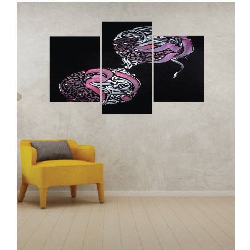 Wall Frames 3 Pieces Set Canvas – Digitally Printed Wall Canvas TI-162 view 1