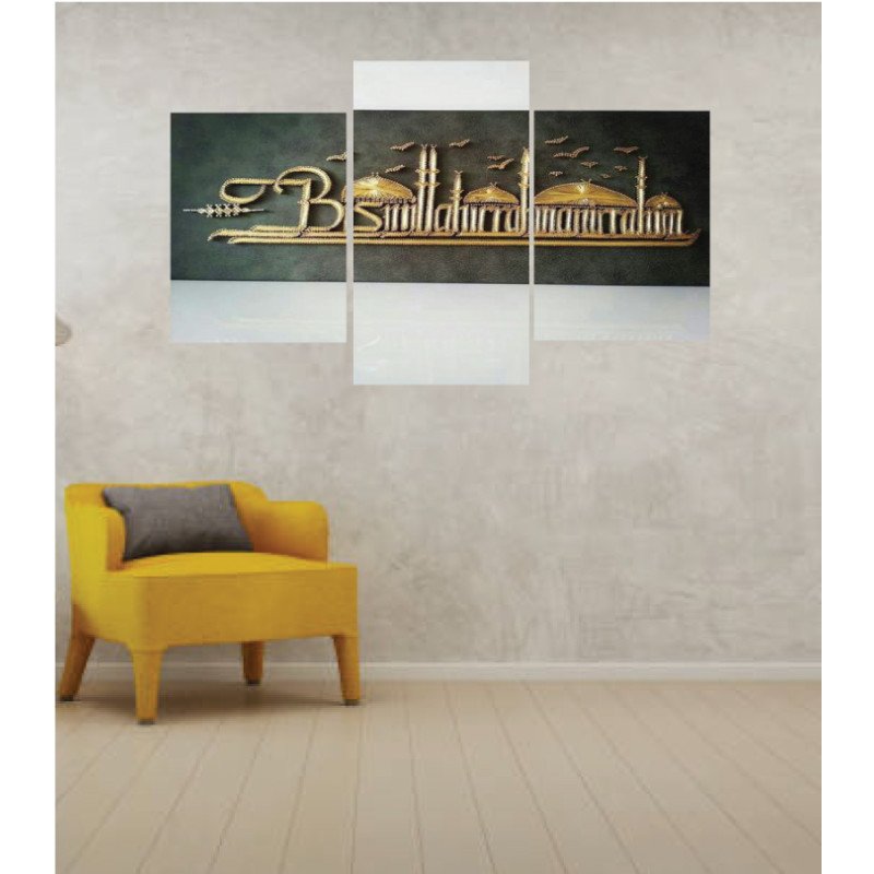 Wall Frames 3 Pieces Set Canvas – Digitally Printed Wall Canvas TI-22 view 1