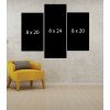 Wall Frames 3 Pieces Set Canvas – Digitally Printed Wall Canvas TI-10 view