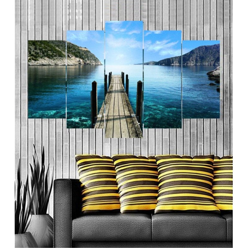 Wall Frames 5 Pieces Set Canvas - Digitally Printed Wall Canvas  post-104 view 1
