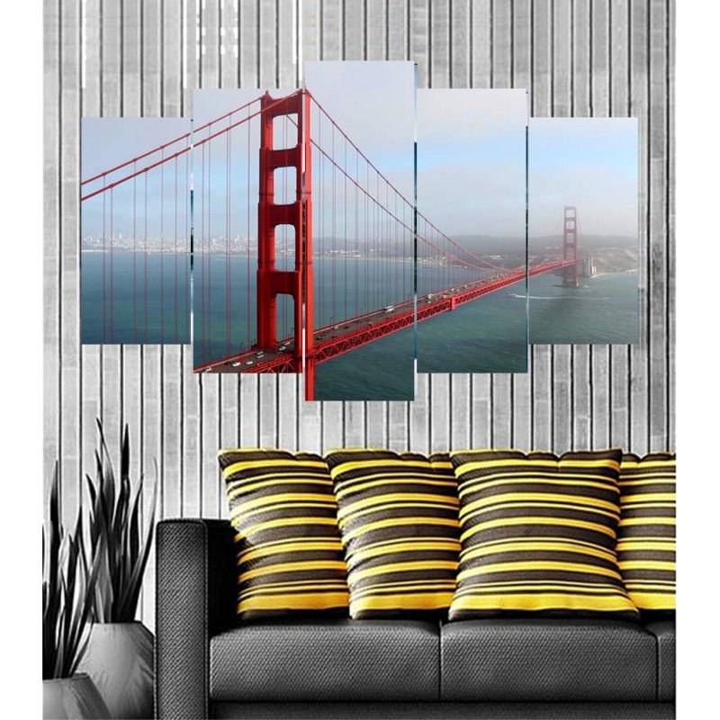 Wall Frames 5 Pieces Set Canvas - Digitally Printed Wall Canvas  post-47 view 1