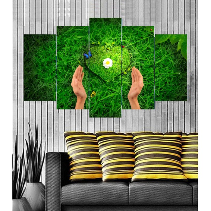 Wall Frames 5 Pieces Set Canvas - Digitally Printed Wall Canvas  post-100