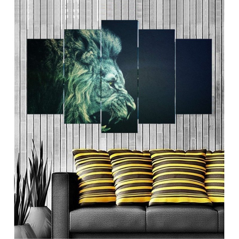 Wall Frames 5 Pieces Set Canvas - Digitally Printed Wall Canvas  post-106 view 1