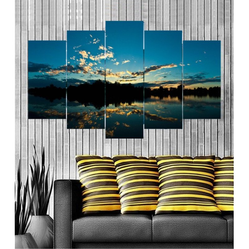 Wall Frames 5 Pieces Set Canvas - Digitally Printed Wall Canvas  post-125 view 1