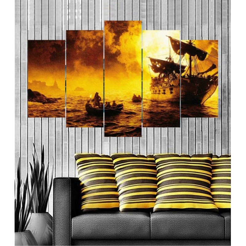 Wall Frames 5 Pieces Set Canvas - Digitally Printed Wall Canvas  post-147 view 1