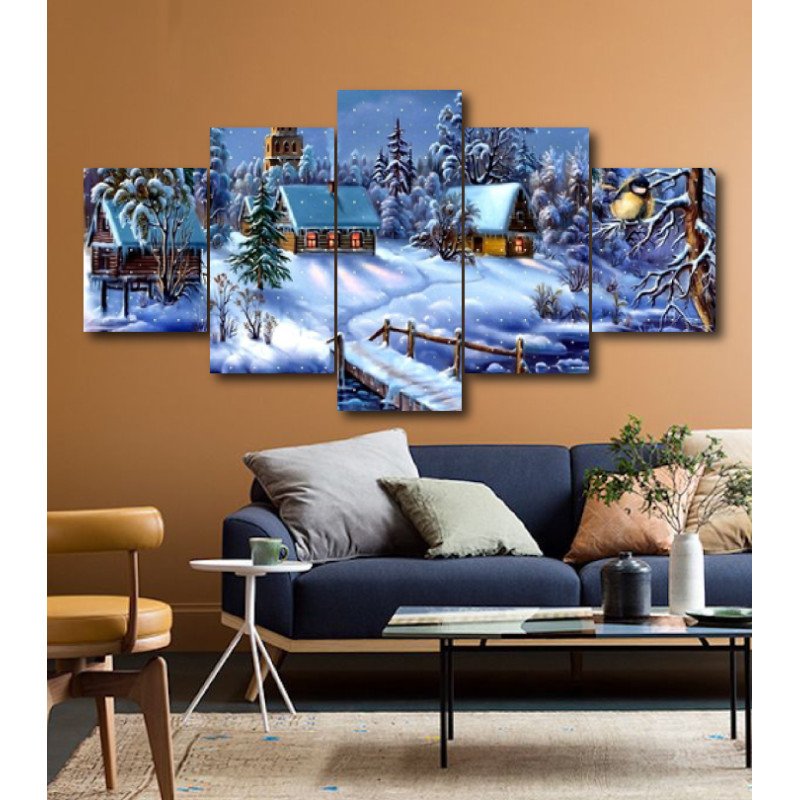 Wall Frames 5 Pieces Set Canvas - Digitally Printed Wall Canvas  post-161 view 1