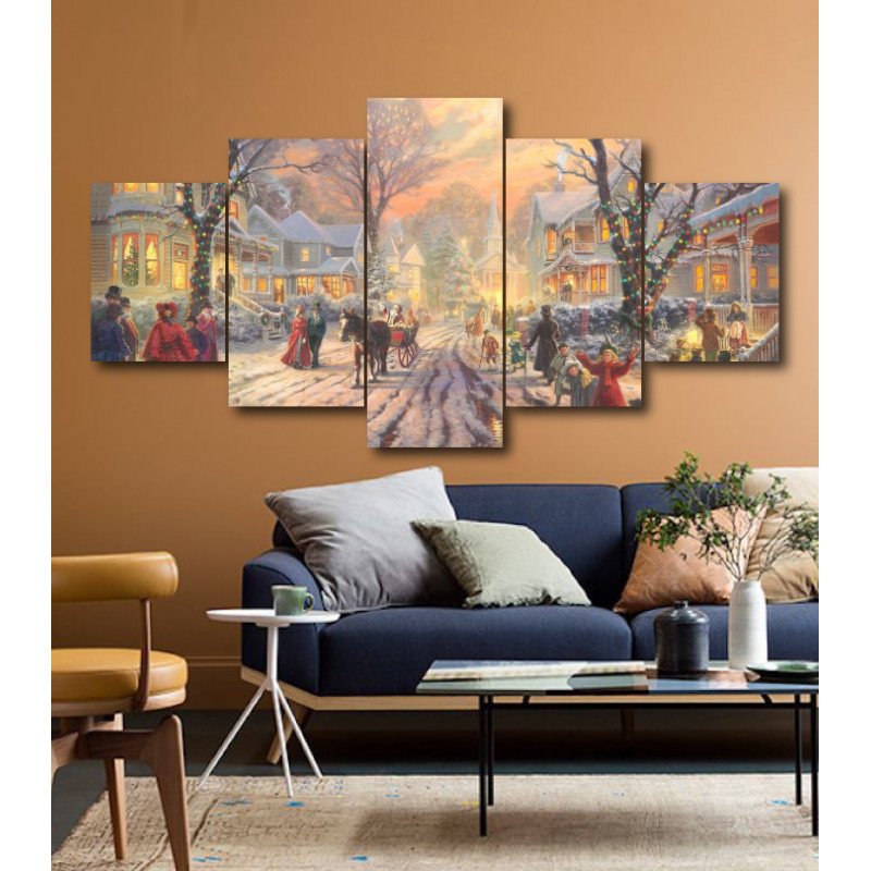 Wall Frames 5 Pieces Set Canvas - Digitally Printed Wall Canvas  post-162 view 1