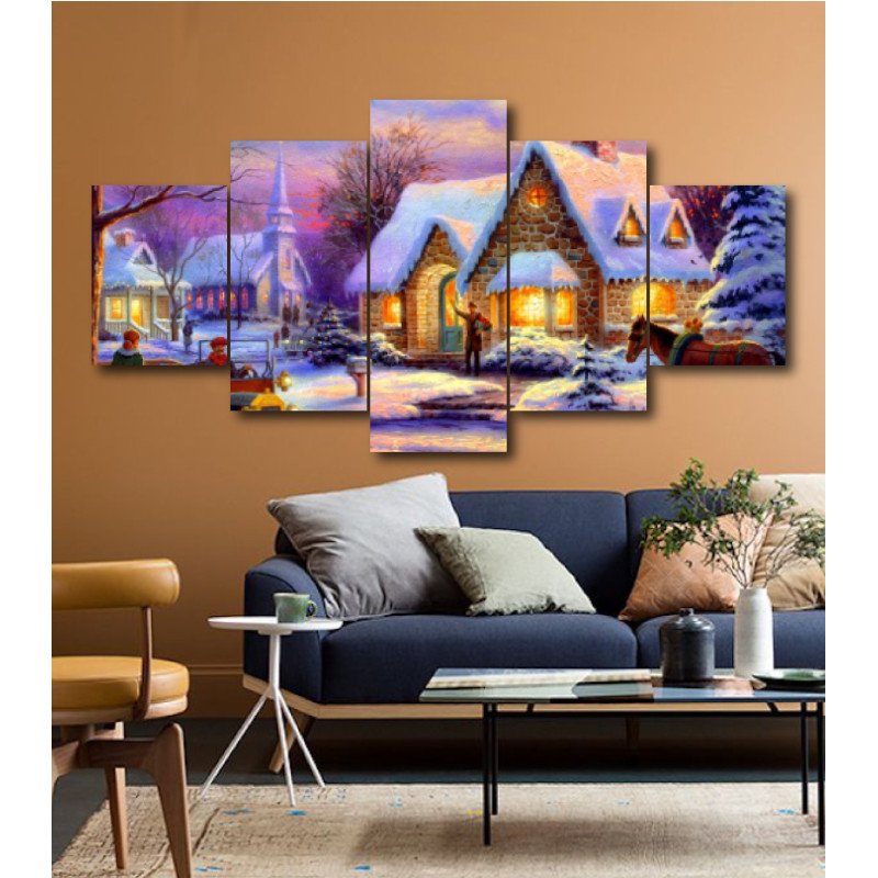 Wall Frames 5 Pieces Set Canvas - Digitally Printed Wall Canvas  post-164 view 1
