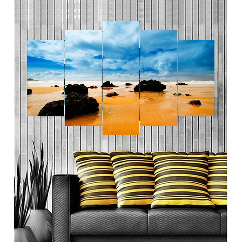 Wall Frames 5 Pieces Set Canvas - Digitally Printed Wall Canvas Frames post-17 view 1