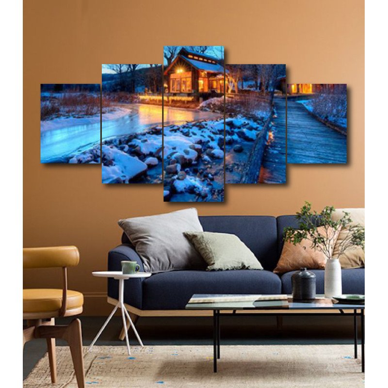 Wall Frames 5 Pieces Set Canvas - Digitally Printed Wall Canvas  post-172 view 1