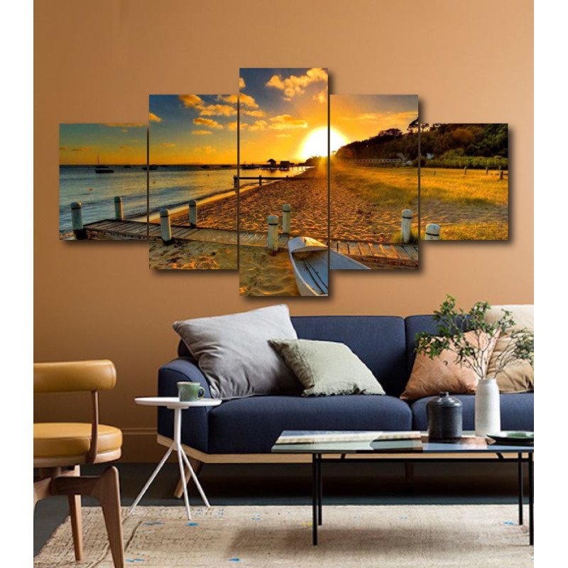 Wall Frames 5 Pieces Set Canvas - Digitally Printed Wall Canvas  post-175 view 1