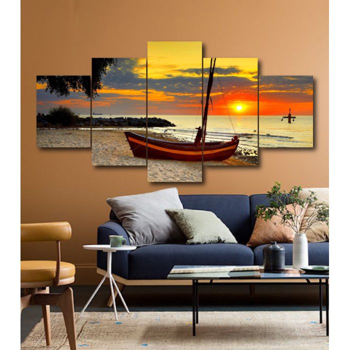 Wall Frames 5 Pieces Set Canvas - Digitally Printed Wall Canvas  post-176