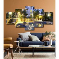 Wall Frames 5 Pieces Set Canvas - Digitally Printed Wall Canvas  post-180
