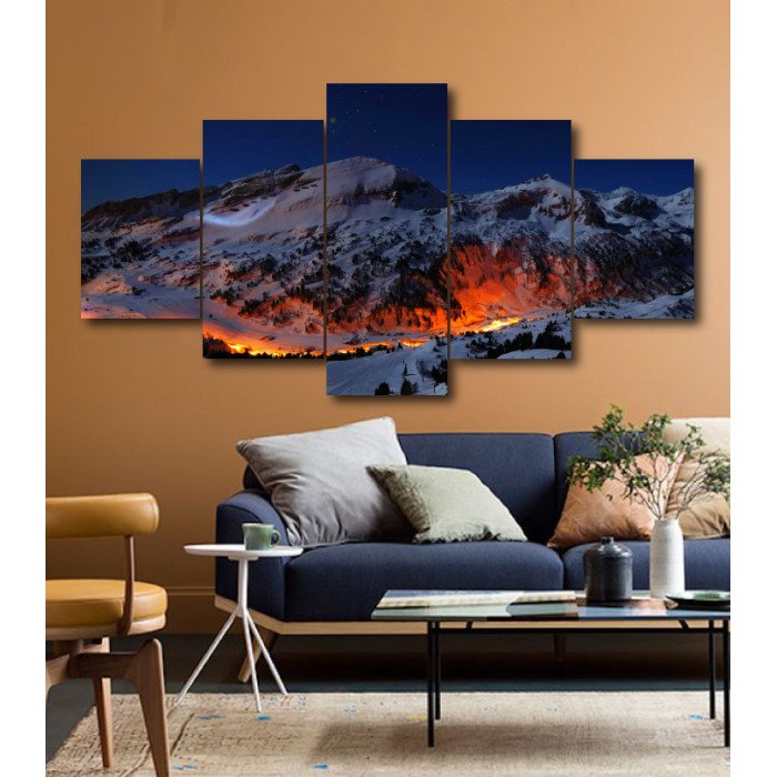 Wall Frames 5 Pieces Set Canvas - Digitally Printed Wall Canvas  post-184