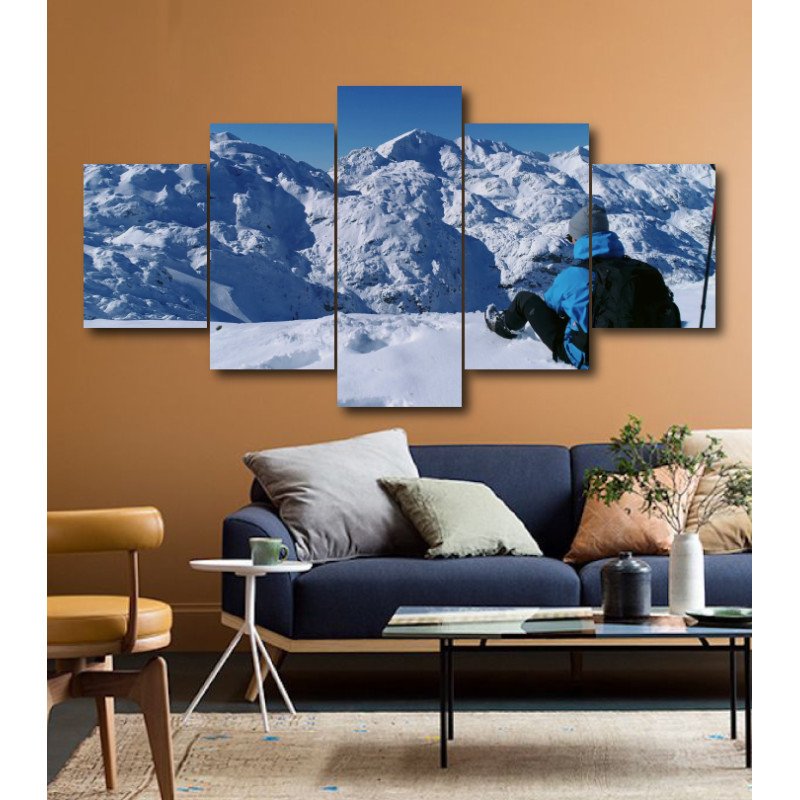 Wall Frames 5 Pieces Set Canvas - Digitally Printed Wall Canvas  post-185 view 1