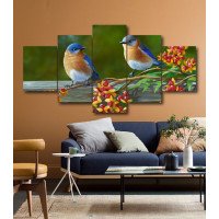 Wall Frames 5 Pieces Set Canvas - Digitally Printed Wall Canvas  post-189