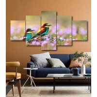 Wall Frames 5 Pieces Set Canvas - Digitally Printed Wall Canvas  post-191