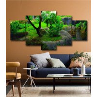 Wall Frames 5 Pieces Set Canvas - Digitally Printed Wall Canvas  post-192