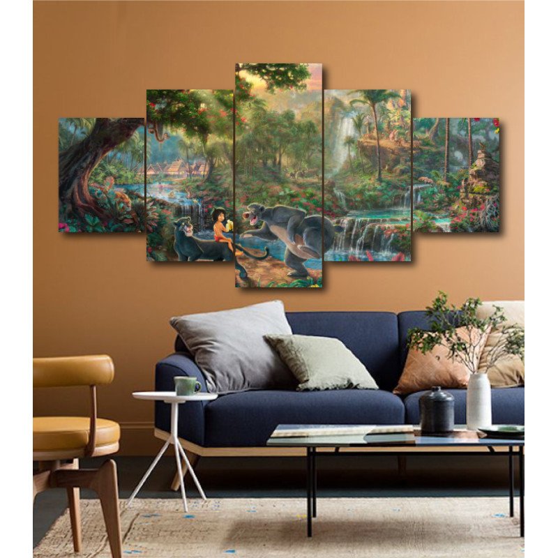 Wall Frames 5 Pieces Set Canvas - Digitally Printed Wall Canvas  post-196 view 1
