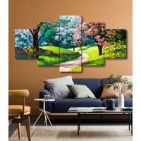 Wall Frames 5 Pieces Set Canvas - Digitally Printed Wall Canvas  post-202