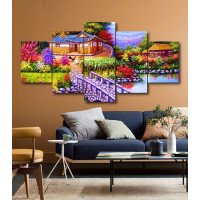 Wall Frames 5 Pieces Set Canvas - Digitally Printed Wall Canvas  post-203
