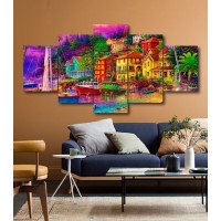 Wall Frames 5 Pieces Set Canvas - Digitally Printed Wall Canvas  post-204