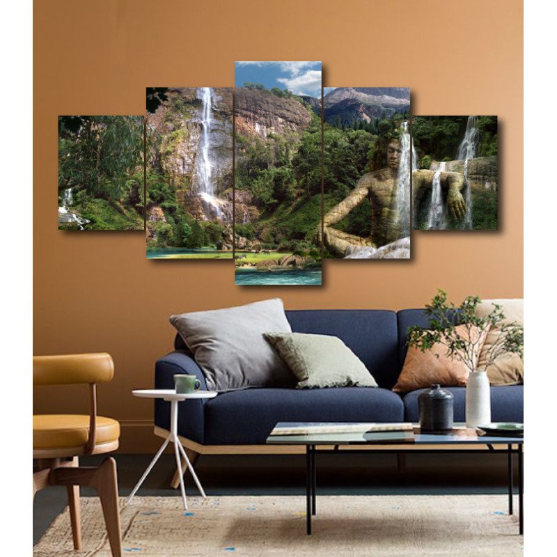 Wall Frames 5 Pieces Set Canvas - Digitally Printed Wall Canvas  post-207 view 1