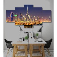 Wall Frames 5 Pieces Set Canvas - Digitally Printed Wall Canvas  post-213
